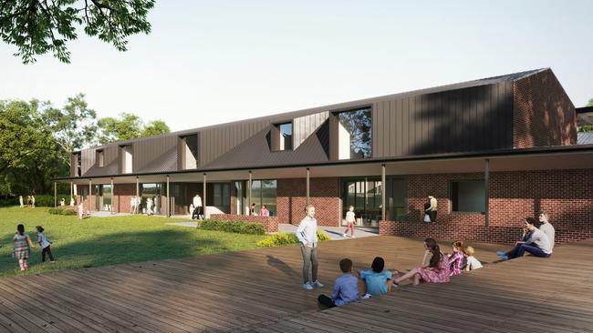 An architectural render of a planned upgrade at Bangalow Public School.