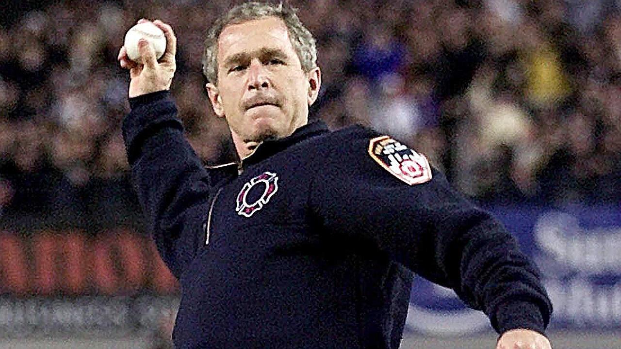 After 9/11, George W. Bush was called upon to throw the perfect pitch at  the 2001 World Series