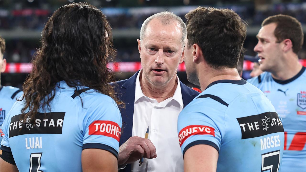 The Blues are on the hunt for a new coach after Michael Maguire took the vacant Broncos job. Picture: Cameron Spencer/Getty Images