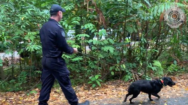 Police, SES, divers and a human remains detection dog have scoured remote bushland near Yarrabah for the remains of missing teen Markiah Major. Picture: Queensland Police Service