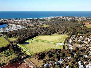 The new Kingscoast Estate with the Tweed Valley Hospital site in the top right corner.