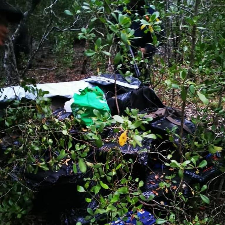 The cocaine that was found that was allegedly linked to the plane. Photo: Australian Federal Police