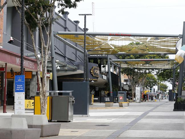 BRISBANE, AUSTRALIA - NewsWire Photos - JANUARY 11, 2021. An empty Valley Mall, on day three of the COVID-19 lockdown in Brisbane. Greater Brisbane is under a 3-day lockdown orders which are set to end at 6pm tonight after a quarantine hotel worker tested positive to the UK strain of the COVID-19 corona virus.Picture: NCA NewsWire / Josh Woning