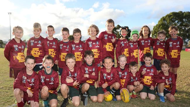 East Geelong under-9 football team. Picture: Alan Barber