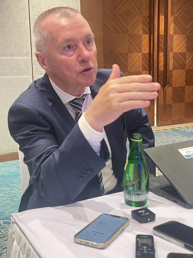 IATA director general Willie Walsh at the IATA forum in Delhi.