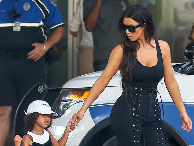 Kim with her daughter North. Source: Backgrid