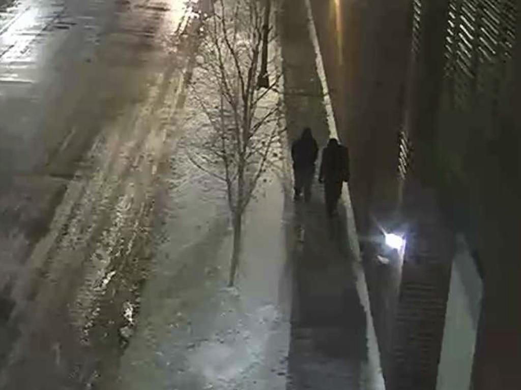 Surveillance video shows two people of interest in an attack on "Empire" actor Jussie Smollett but no actual attack. Picture: Chicago Police Department via AP