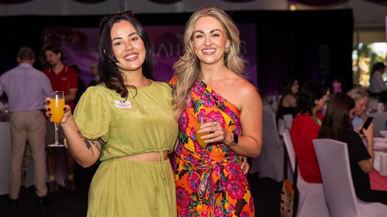 Angelina Gibson and Madeline Brown at the 2025 NT NEWS Woman of the Year. Picture: Pema Tamang Pakhrin
