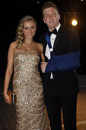 <p>Jess Crawford and Dan Hannebery</p>