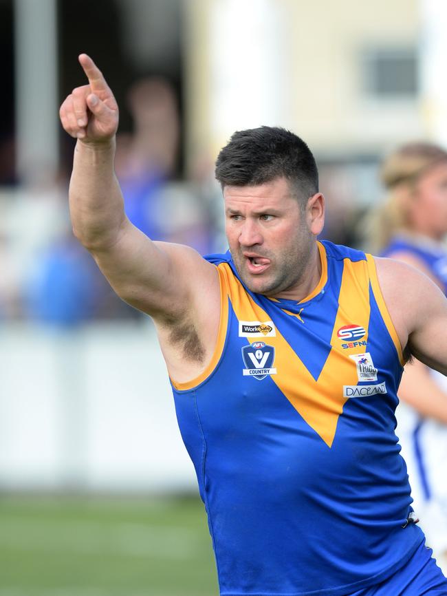 Cranbourne will be without champion full-forward Marc Holt this season. Picture: Chris Eastman