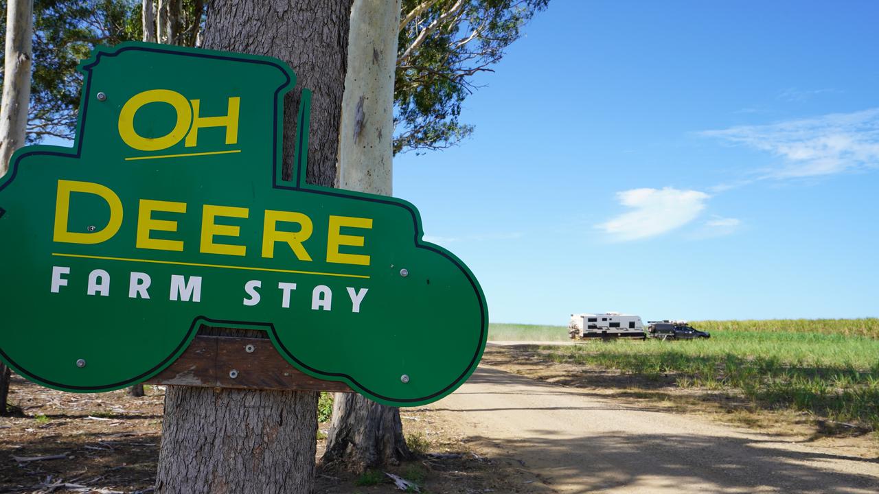 Oh Deere Farm Stay in Calen pays homage to the owners’ love of John Deere tractors.