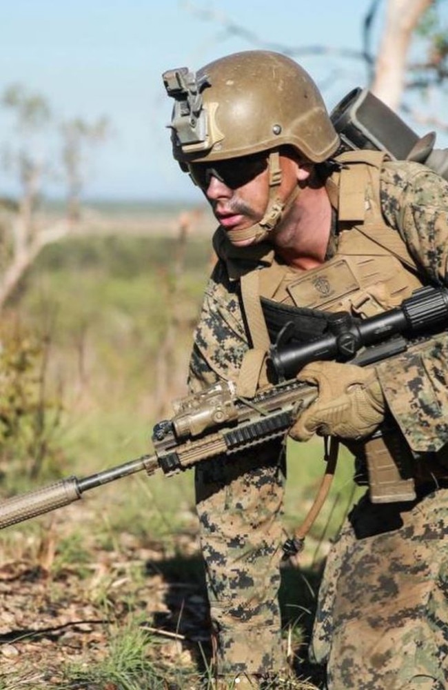 U.S. Marines with the Ground Combat Element, Marine Rotational Force-Darwin (MRF-D) 22, conduct live-fire attacks. Picture: Corporal Cedar Barnes