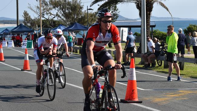 Athletes at the Sunshine Coast Ironman 70.3 2023.