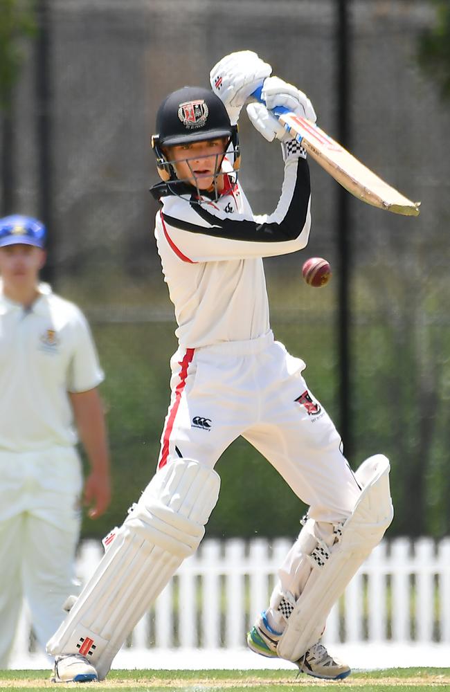 Gregory Terrace batsman Oscar Bodimeade.