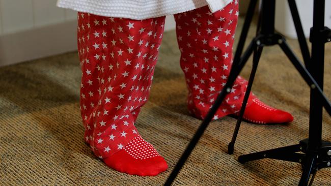 Ipswich Mayor Paul Pisasale dressed in his pyjamas at St Andrews Private Hospital in Ipswich. Pic Tim Marsden