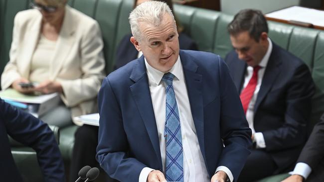 Workplace Relations Minister Tony Burke during Question Time at Parliament House. Picture: Martin Ollman