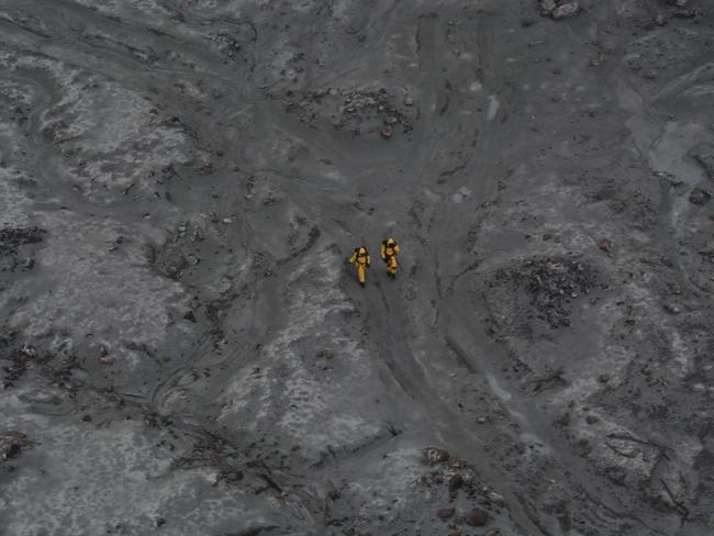 NZDF personnel on Whakaari/White Island. Photo courtesy of NZDF.