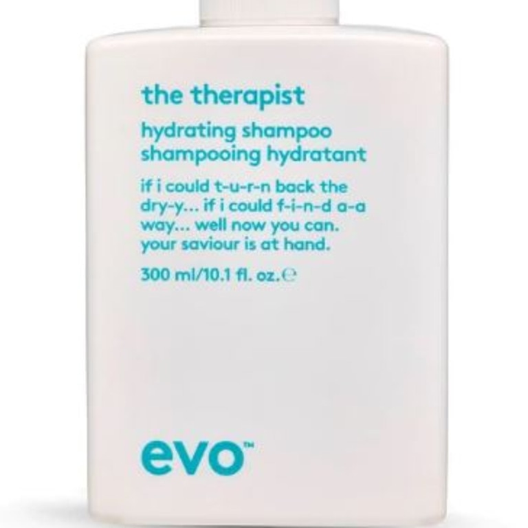 Evo The Therapist Hydrating Shampoo. Picture: Oz Hair &amp; Beauty.