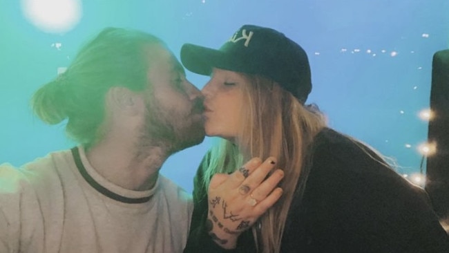 Tones and I posted this picture on Instagram to announce their engagement. Picture: Instagram