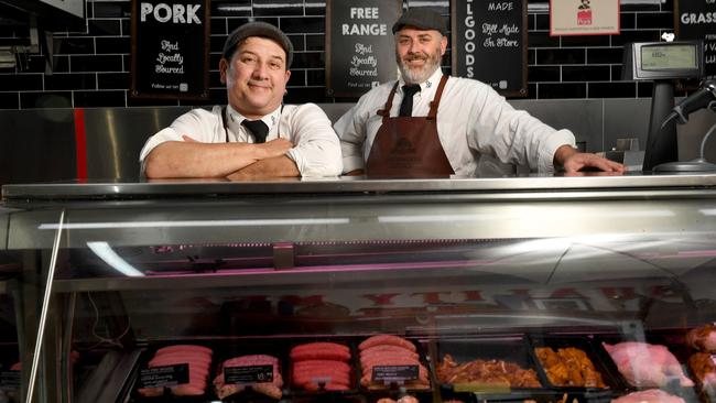 Store Manager and Master Butcher Paul Suleyman and Goodwood Quality Meats owner David Armstrong. Picture: Tricia Watkinson