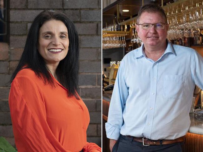 Former Liberal staffer Natalia Baiani, left, is suing former minister Craig Laundy. right. Pictures: News Corp