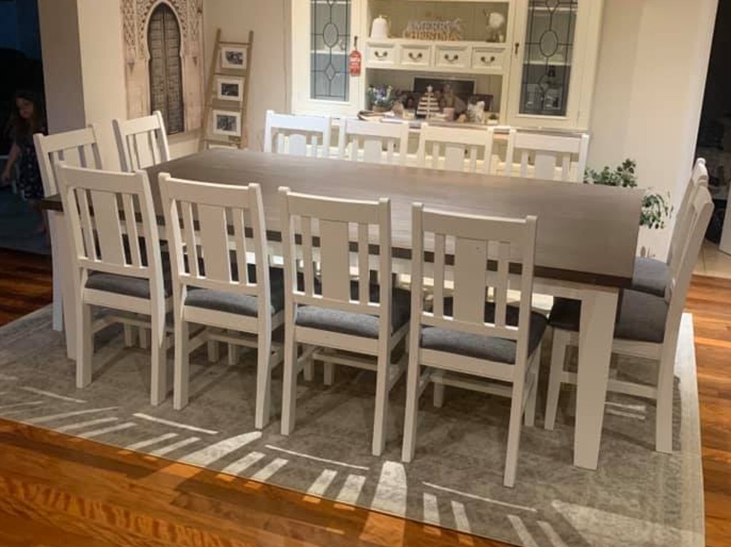 Mum s amazing 500 Bunnings dining room set makeover Photo