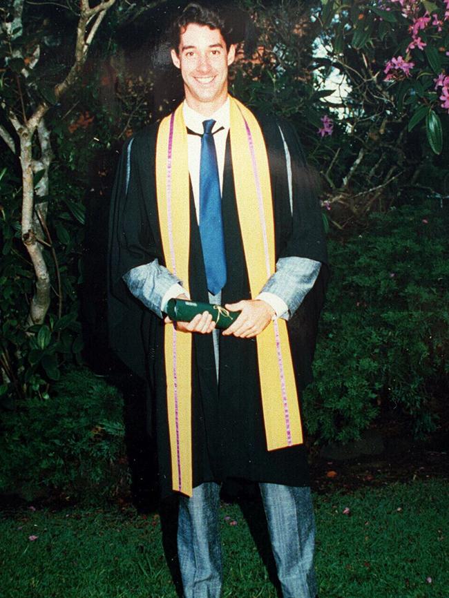 Craig Jephcott, aged 21, on his graduation day. Picture: Supplied