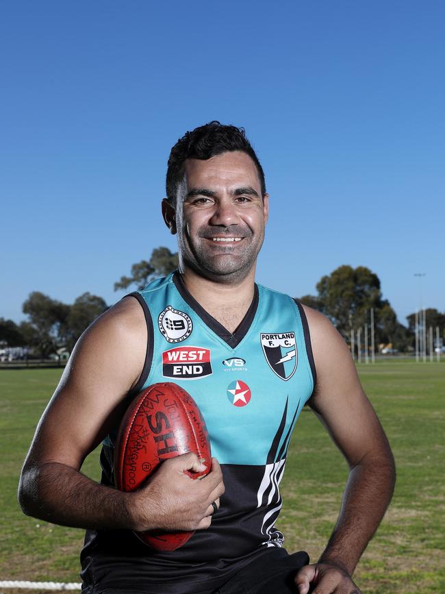 Former Port Adelaide and North Melbourne forward Lindsay Thomas kicked seven goals for Portland on Saturday. Picture Sarah Reed