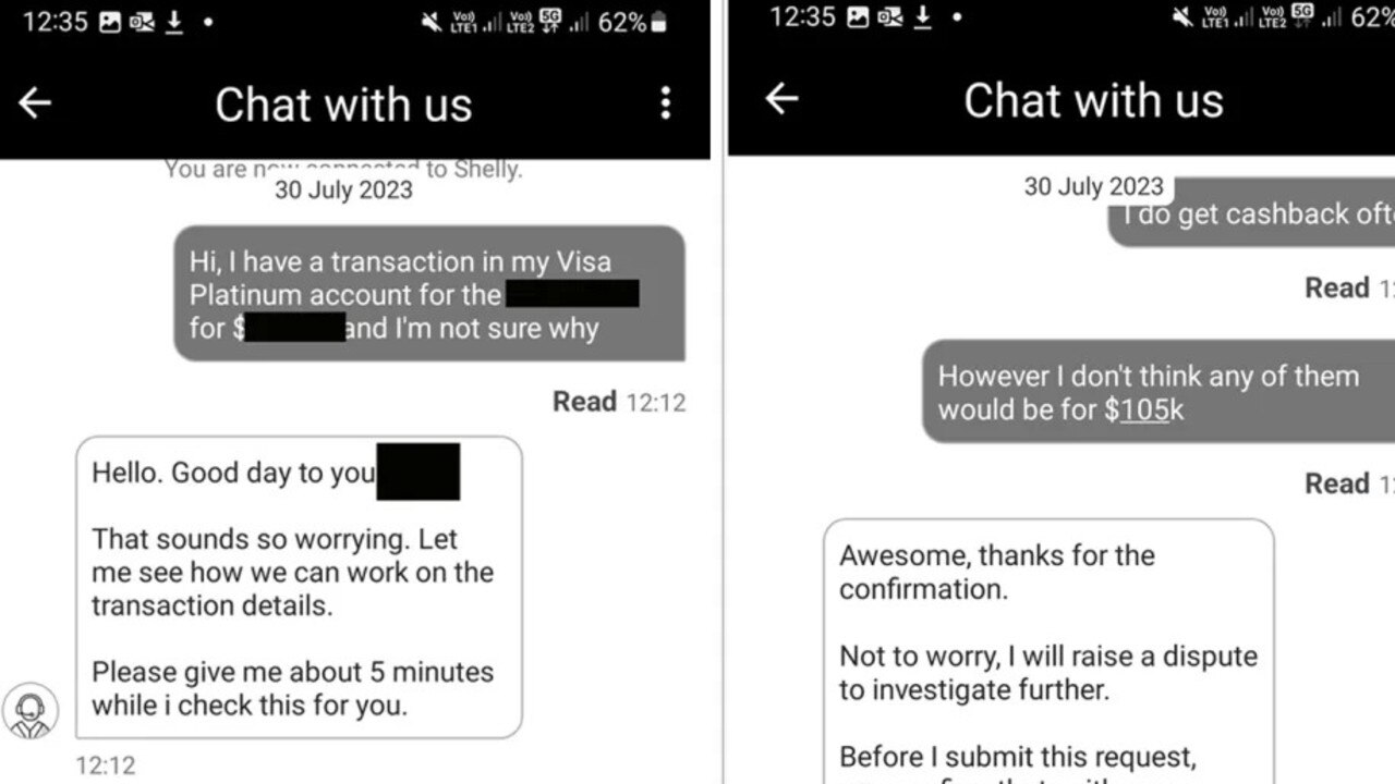 The man shared screenshots of himself informing HSBC of the error. Picture: Supplied.