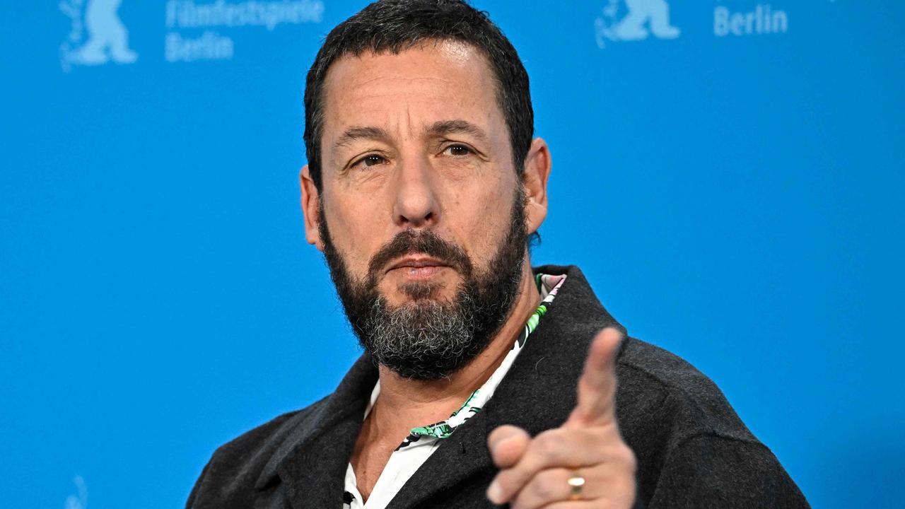 US actor Adam Sandler poses during a photo call for the film 'Spaceman' presented in the Berlinale Special Gala at the 74th Berlinale, Europe's first major film festival of the year, in Berlin on February 21, 2024. (Photo by Tobias SCHWARZ / AFP)