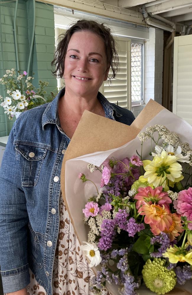 Belinda Jones has opened up her floristry garden in Gympie, offering a pick your own flowers experience. Picture: Christine Schindler