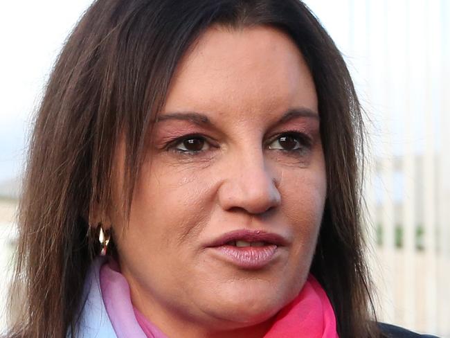 Senator Jacqui Lambie at the Australian Trucking Association (ATA) holding a truck convoy and rally on the lawns of Parliament House calling for the abolition of the Road Safety Remuneration Tribunal, at Parliament House in Canberra. Picture Kym Smith