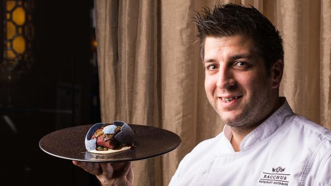 Massimo Speroni with his Emu dish. Picture: supplied