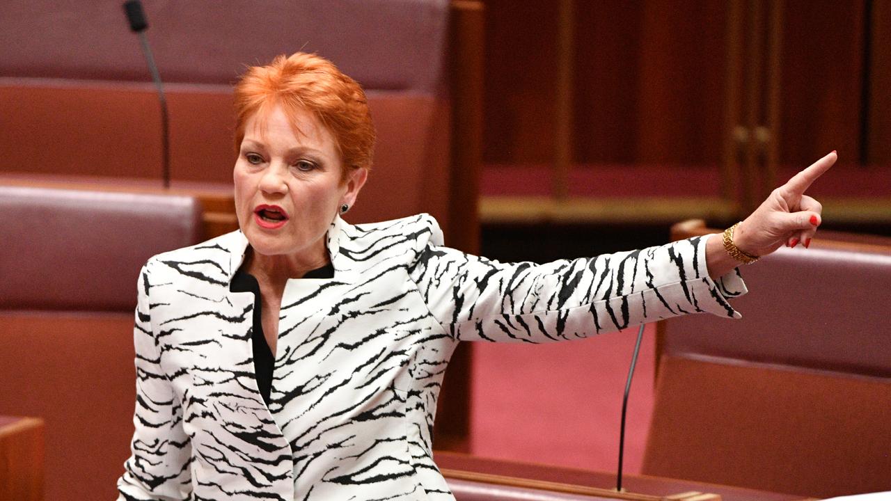 One Nation senator Pauline Hanson condemned Mr Anning’s speech.