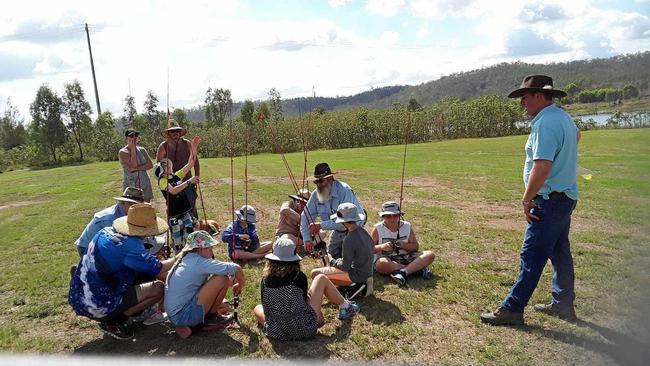 LEARNING THE FUNDAMENTALS: Take a Kid Family Fishing Day will be held at Paradise Dam on April 6. Picture: Erica Muree