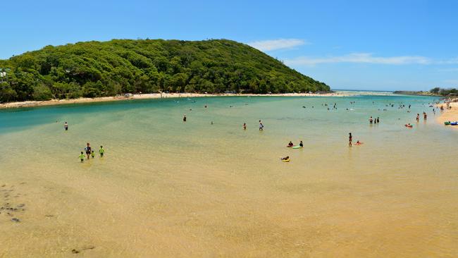 Tallebudgera Creek in Burleigh Heads on the Gold Coast of Queensland, Australia.