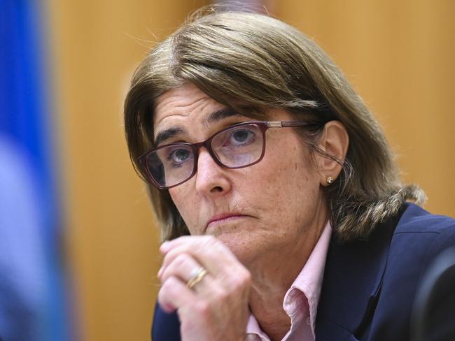 CANBERRA, AUSTRALIA, NewsWire Photos. FEBRUARY 15, 2024: Governor of the Reserve Bank of Australia, Michele Bullock appears before the Economics, Senate estimates at Parliament House in Canberra. Picture: NCA NewsWire / Martin Ollman