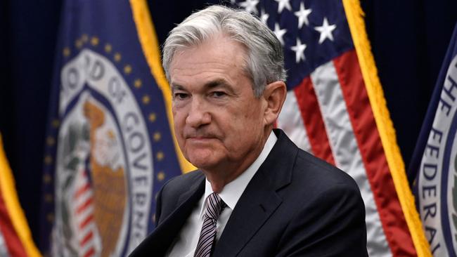 While Mr Powell said he expected that rates by the fourth quarter might reach a more neutral setting, he said such a development wouldn’t warrant a pause in rate increases. (Picture: Olivier Douliery/ AFP)