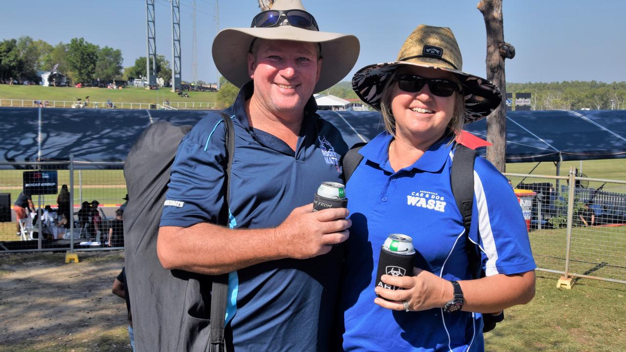 Craig and Narelle Murphy at the 2023 Darwin Supercars. Picture: Fia Walsh