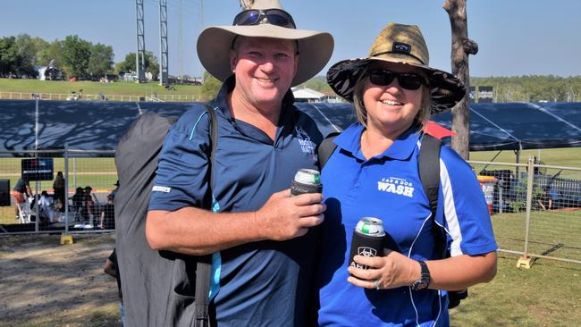Craig and Narelle Murphy at the 2023 Darwin Supercars. Picture: Fia Walsh