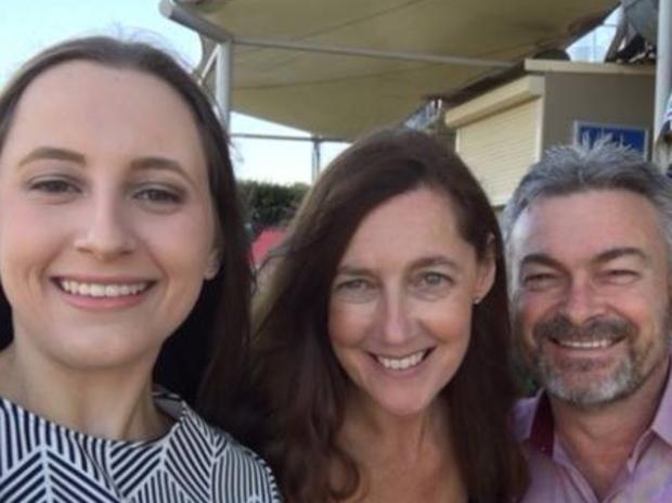 Daughter Sarah, Karen Ristevski and husband Borce