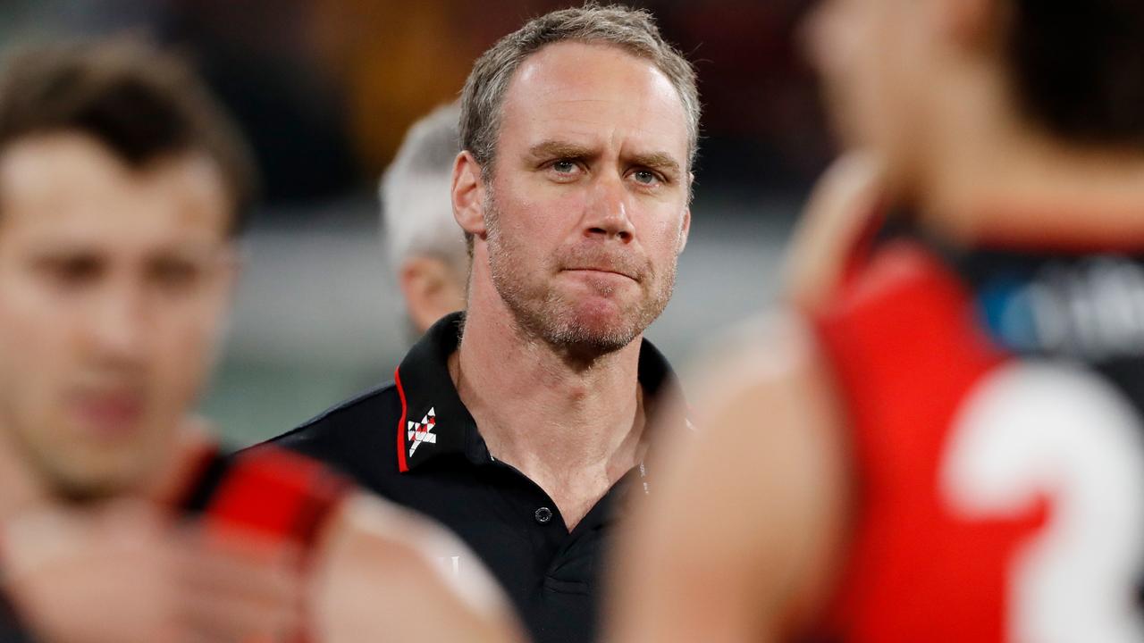 Ben Rutten was sacked by the Bombers at the end of the season. Picture: Getty Images