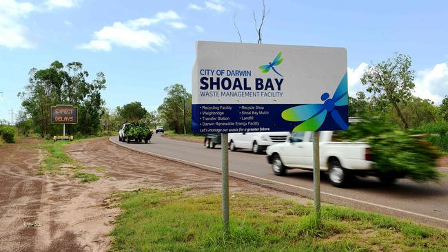 Shoal Bay Waste Management Facility following the clean up of Cyclone Marcus. Picture: Justin Kennedy