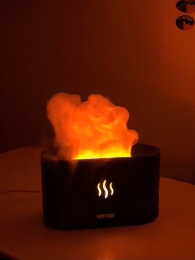 Essential Oil Diffuser with Flame. Picture: TikTok/@serenity.flame.