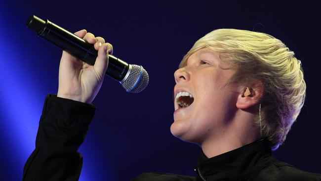 Winner Jack Vidgen at the Australia’s Got Talent final in 2011.