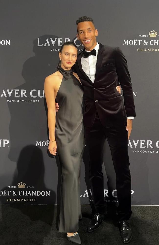 Nina Ghaibi and Felix Auger-Aliassime.