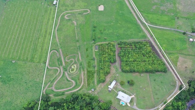 Drone photo reveals North Qld property’s epic motocross track