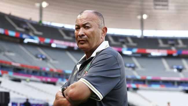 PARIS, FRANCE - SEPTEMBER 07: Head Coach, Eddie Jones poses ahead of the Rugby World Cup France 2023, at Stade de France on September 07, 2023 in Paris, France. (Photo by Chris Hyde/Getty Images)