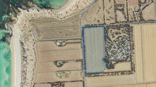 The proposed site for a new tourist resort with a lagoon and wave pool that can support 70 surfers at one time. Picture: City of Onkaparinga Council