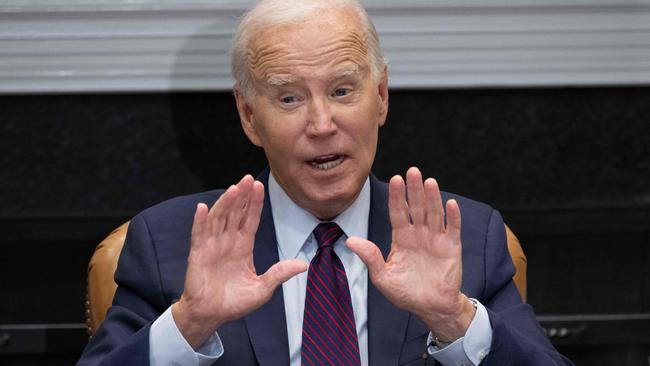 US President Joe Biden is not showing signs of strength. Picture: AFP